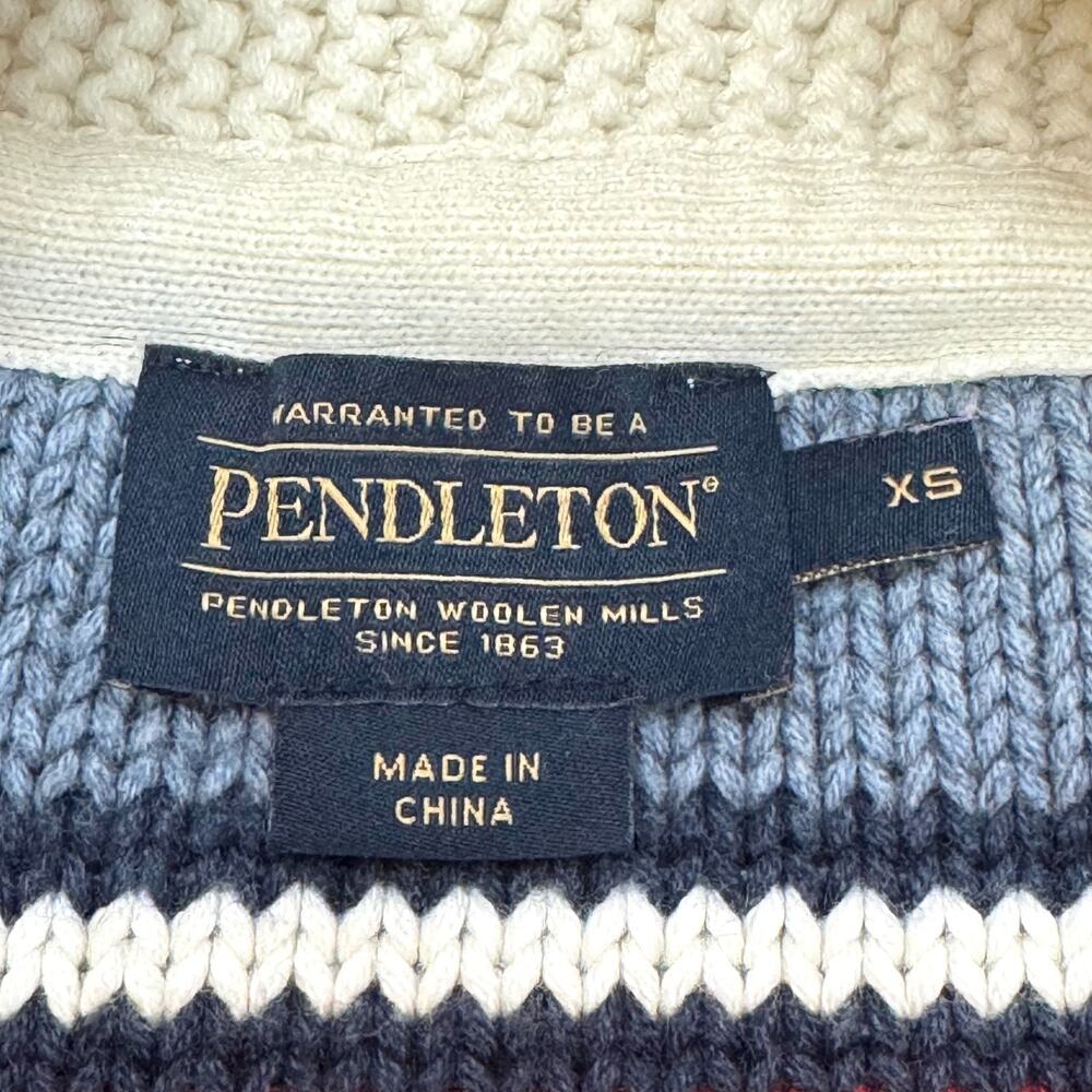 Pendleton Campfire Sweater Womens Size XS Multicolor Striped Zip Up Cardigan EUC - Picture 3 of 13